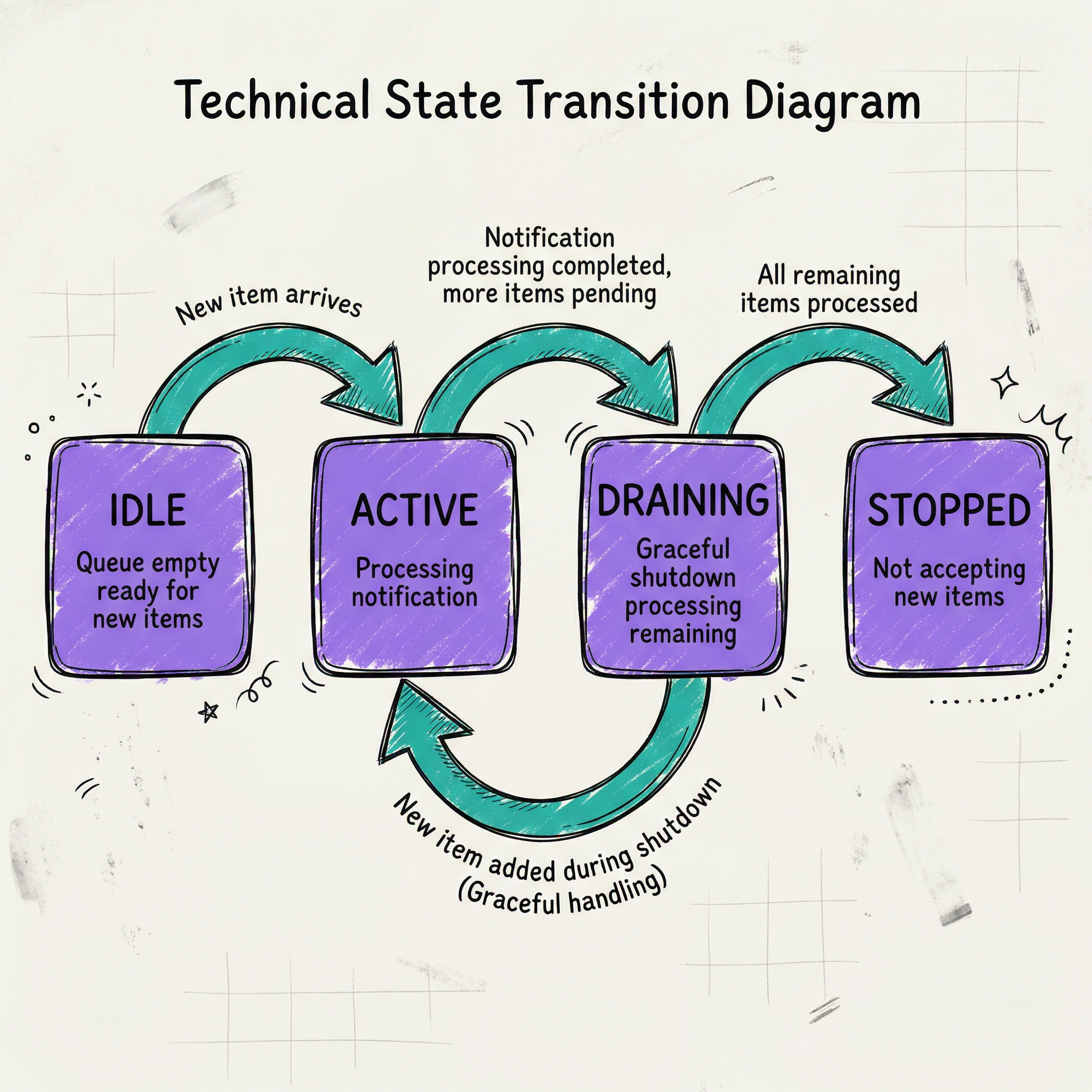 Queue State Transitions